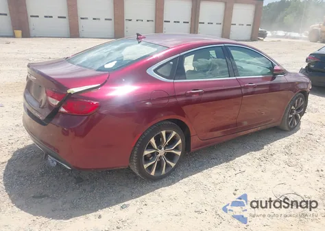 2015 Chrysler 200 C from USA, damaged, VIN 1C3CCCCG2FN620640